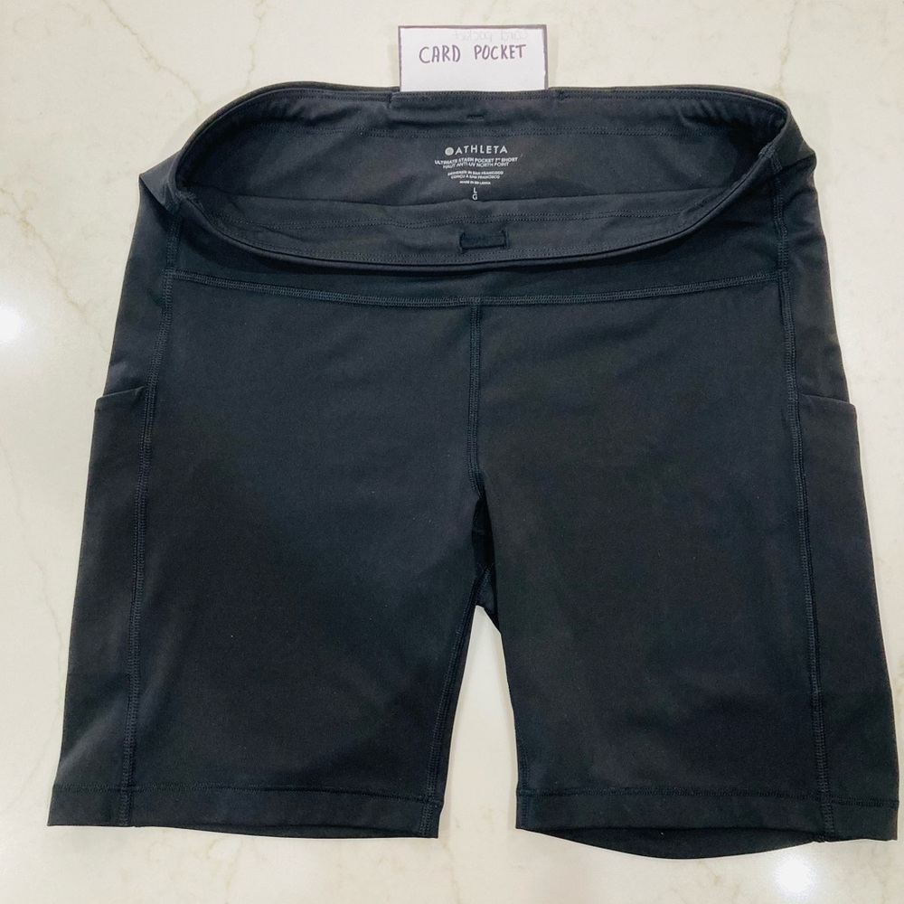 Athleta Ultimate Stash Shorts 7” with Side Pockets